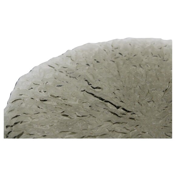 Hand‑Crafted Japanese Smoke Glass Textured Charger Plate Decorative Round Platte - Picture 5 of 11